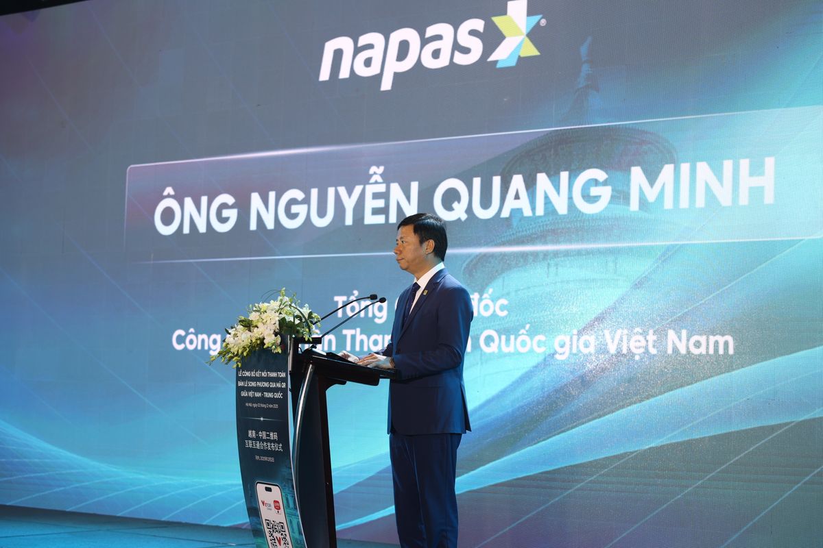 Ông Nguyễn Quang Minh phát biểu tại lễ công bố.