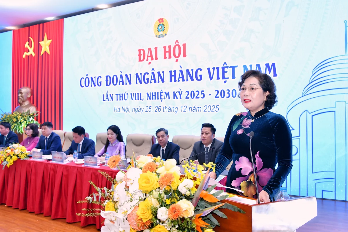 Thống đốc NHNN Nguyễn Thị Hồng phát biểu chỉ đạo tại Đại hội