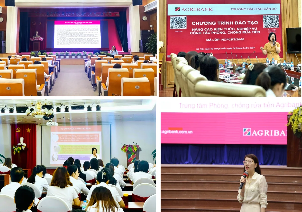 Agribank tổ chức nhiều chương trình tập huấn, đào tạo nâng cao kiến thức, nghiệp vụ công tác phòng, chống rửa tiền