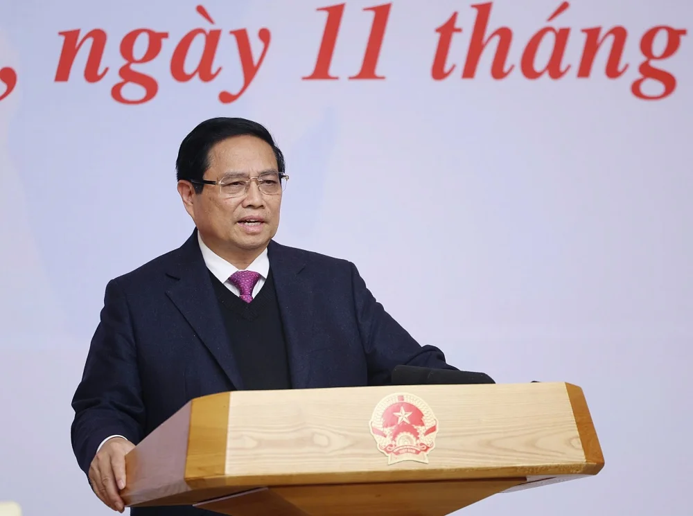 Thủ tướng Chính phủ Phạm Minh Chính phát biểu kết luận Hội nghị