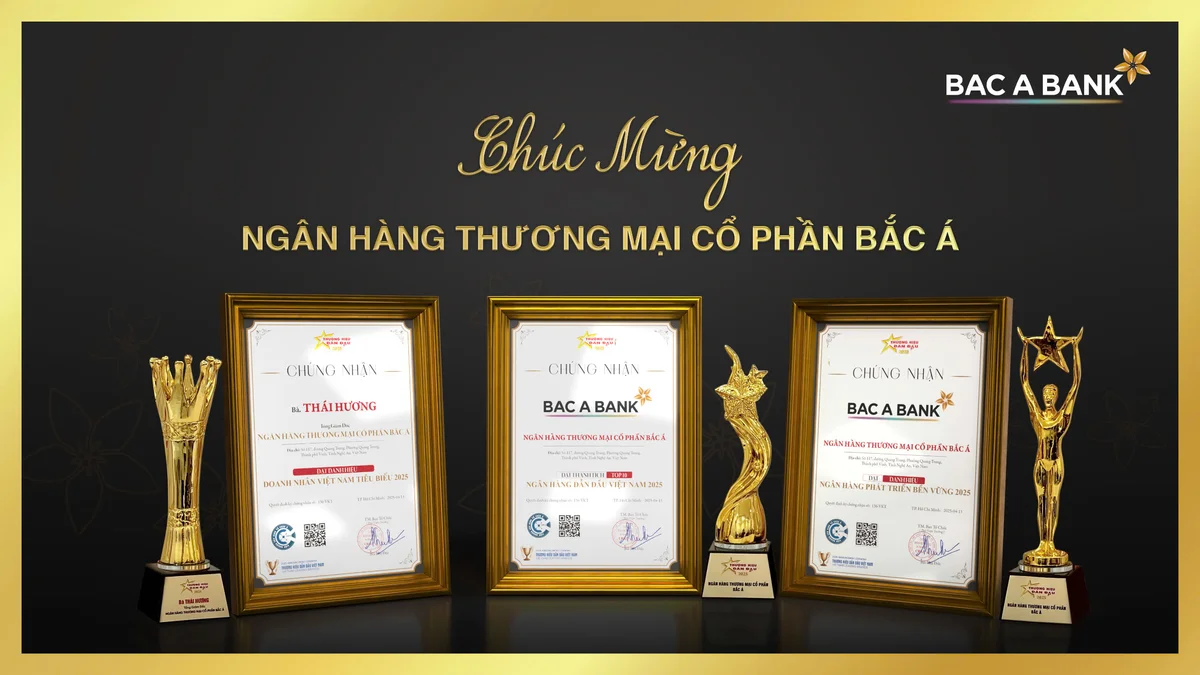 Bac A Bank ghi dấu ấn tại "Thương hiệu dẫn đầu Việt Nam 2025”