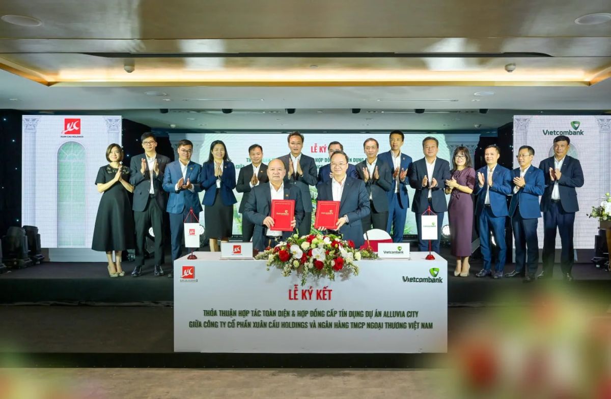 Vietcombank hợp tác toàn diện với Xuân Cầu Holdings và cấp tín dụng 22.000 tỷ đồng cho dự án Alluvia City