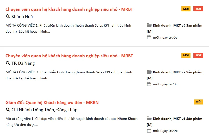 MSB tuyển dụng tháng 6