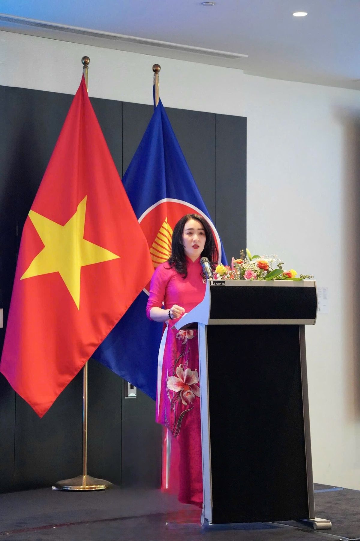 Bà Nguyễn Thị Thủy – Giám đốc Trung tâm bán lẻ MB phát biểu tại sự kiện