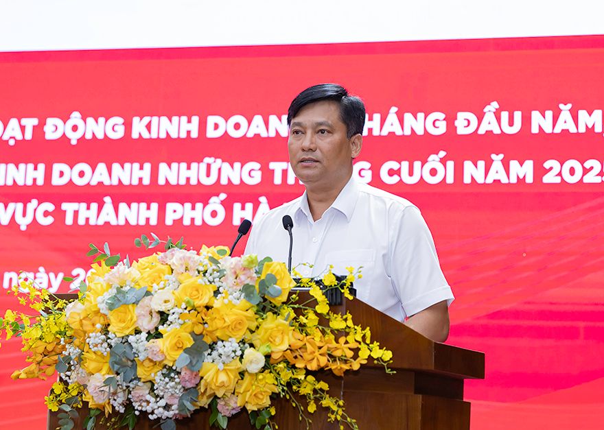 Tổng Giám đốc Phạm Toàn Vượng thay mặt Ban Điều hành phát biểu tại Hội nghị