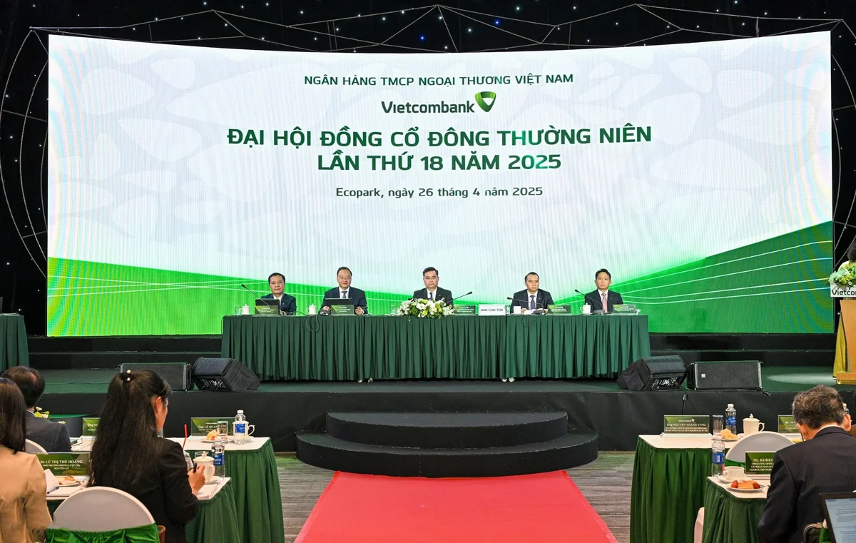 Đại hội đồng cổ đông thường niên Vietcombank năm 2025. Ảnh: Nguyễn Duy Thanh