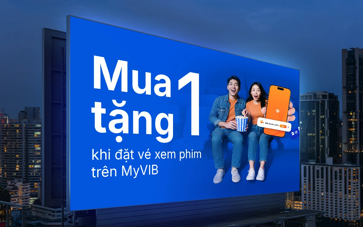 VIB hợp tác cùng VNPAY mở rộng loạt tiện ích trên MyVIB, tung ưu đãi vé xem phim hè 2025