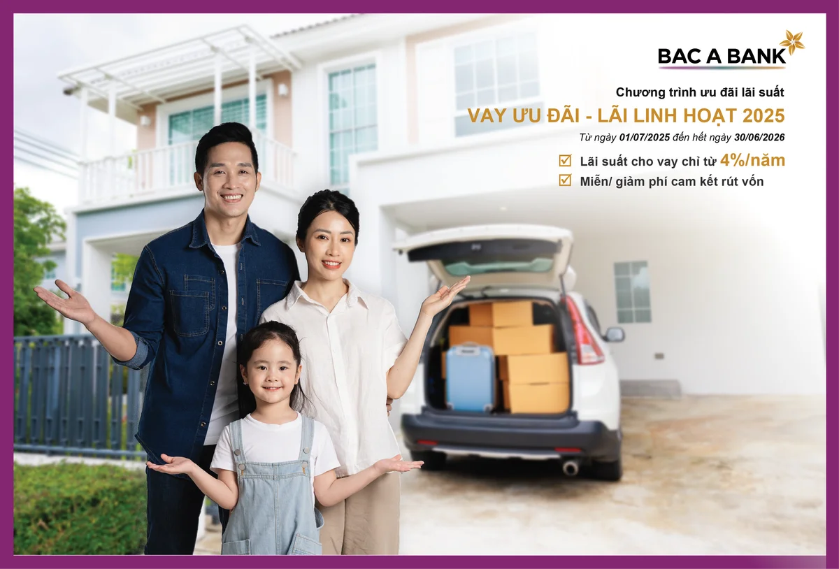 Bac A Bank ưu đãi vay vốn với lãi suất chỉ từ 4,0%/năm