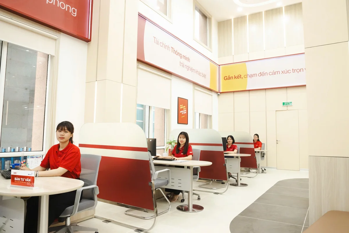 Sự thay đổi về diện mạo và không gian dịch vụ giúp MBV nâng cao cảm nhận về thương hiệu, hỗ trợ khách hàng tối ưu