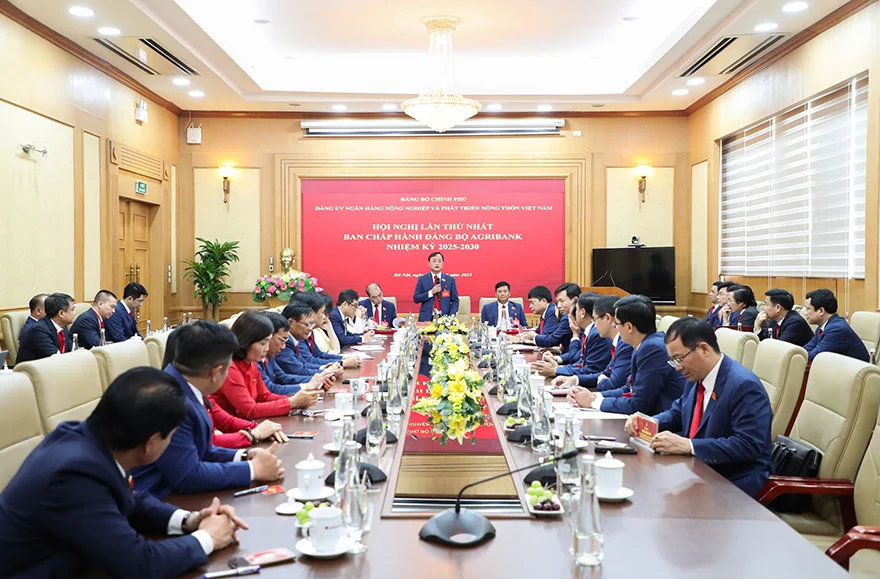 Hội nghị Ban Chấp hành Đảng bộ Agribank lần thứ nhất, nhiệm kỳ 2025 - 2030