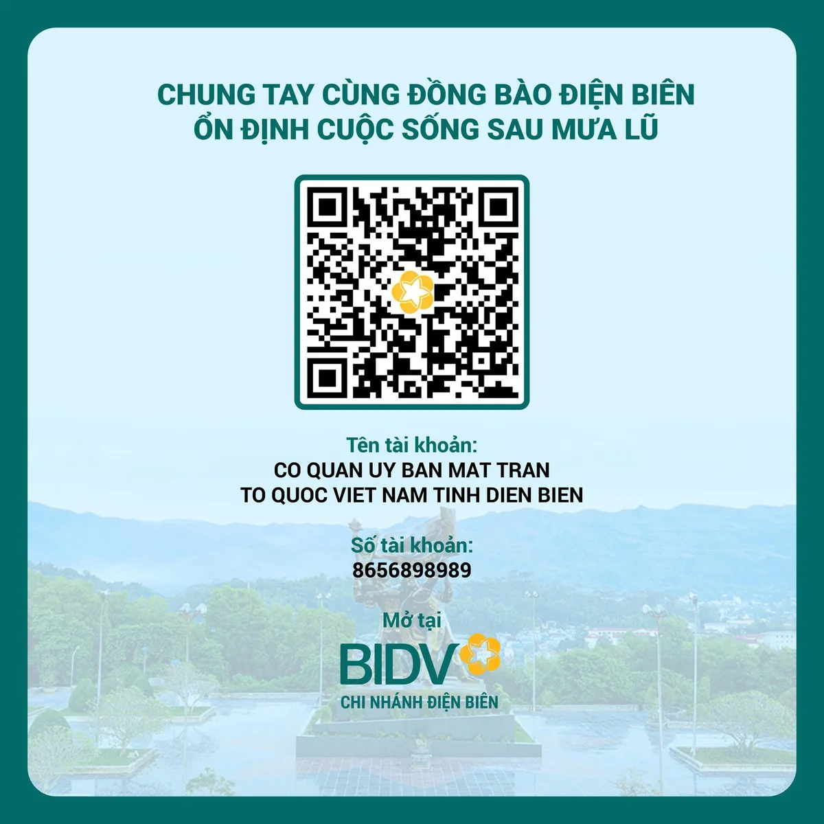 BIDV chung tay hỗ trợ Điện Biên 2 tỷ đồng khắc phục thiên tai