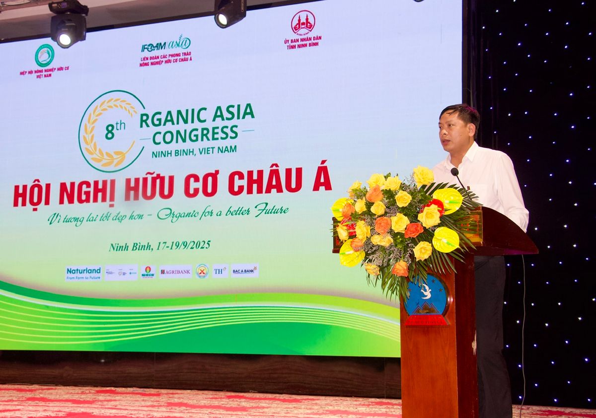 Đại diện Agribank tham luận tại Hội nghị