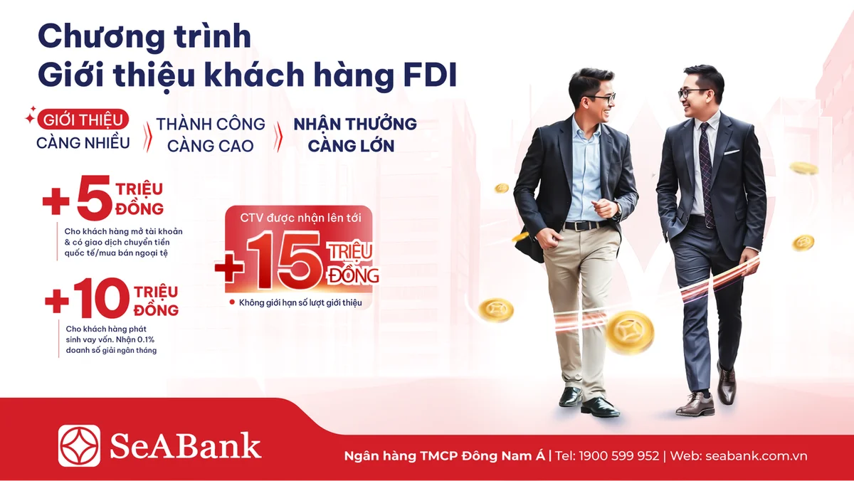 Chương trình CTV giới thiệu khách hàng FDI với nhiều phần thưởng hấp dẫn