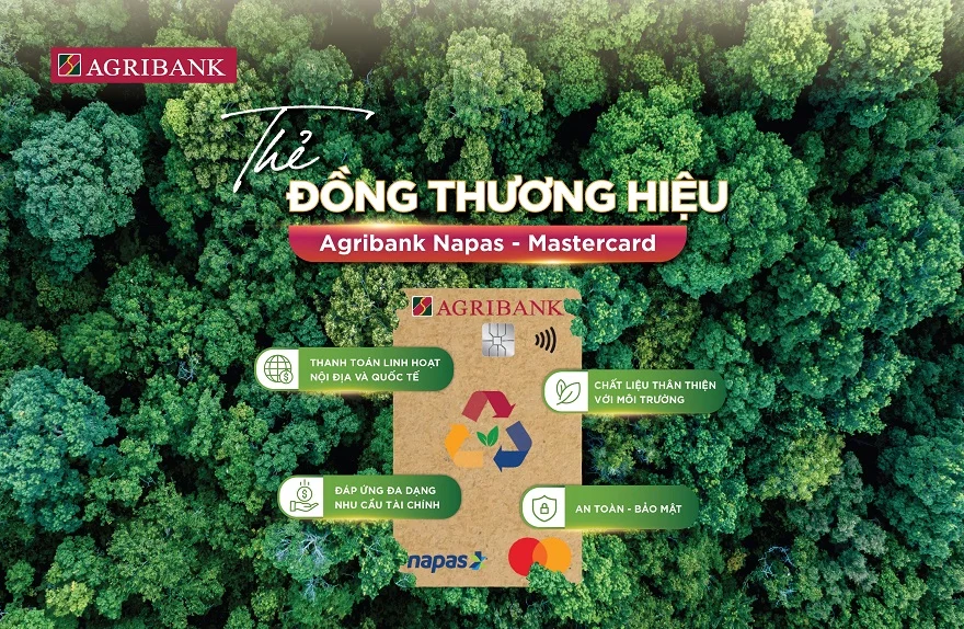 Agribank phát hành thẻ Napas - Mastercard vì tương lai xanh