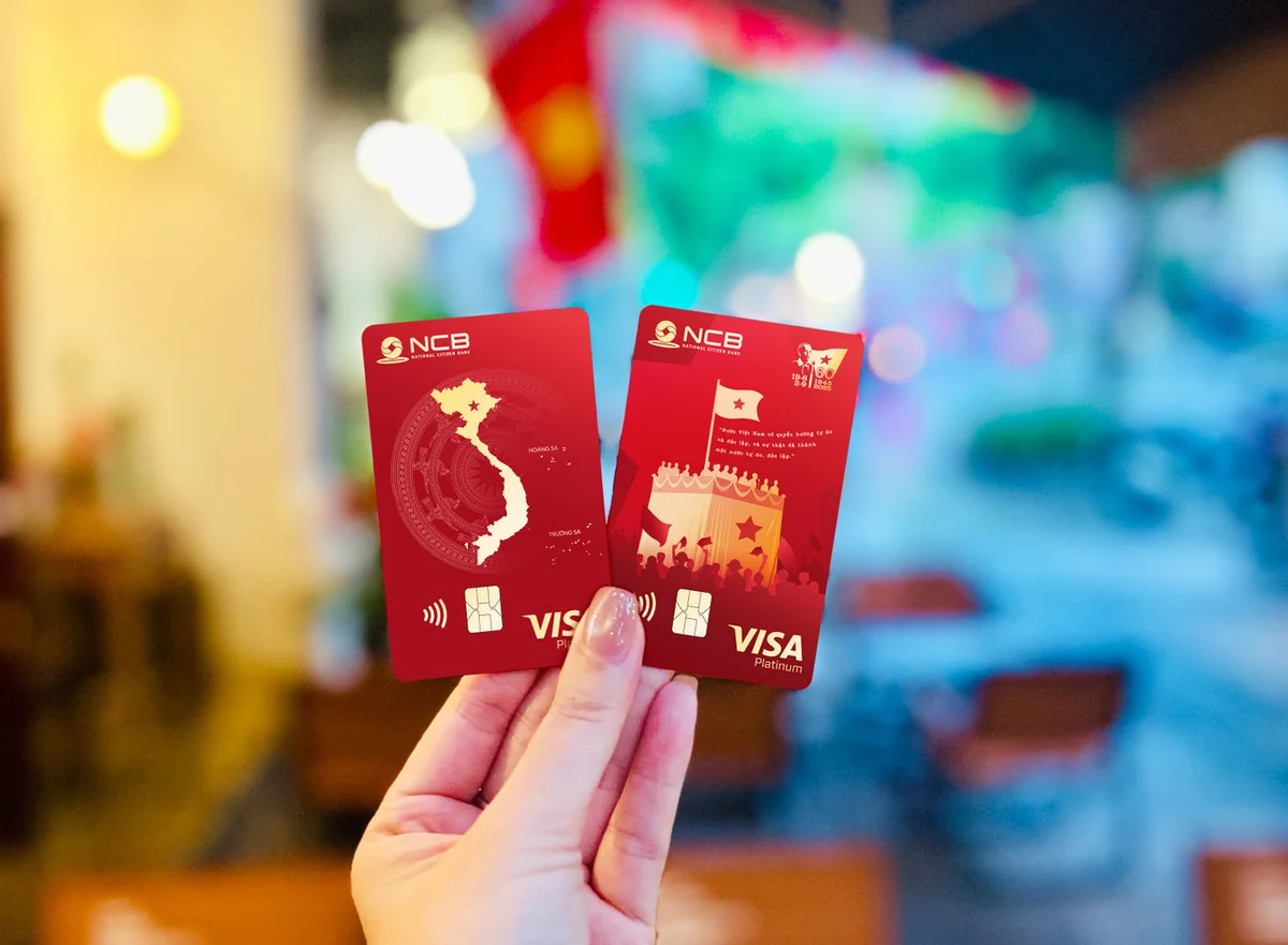 Thẻ Visa của NCB phiên bản giới hạn mang tên 'Tự hào'