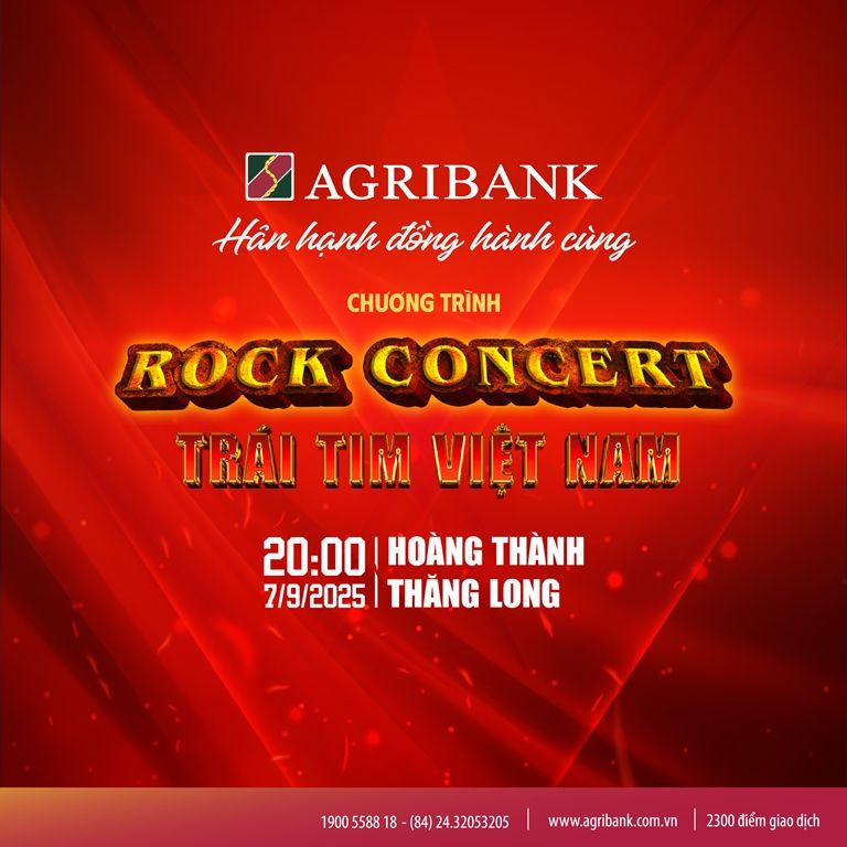 Agribank đồng hành cùng chương trình “Rock Concert - Trái tim Việt Nam”
