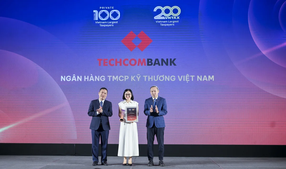 Techcombank là ngân hàng tư nhân nộp ngân sách nhiều nhất Việt Nam ba năm liên tiếp