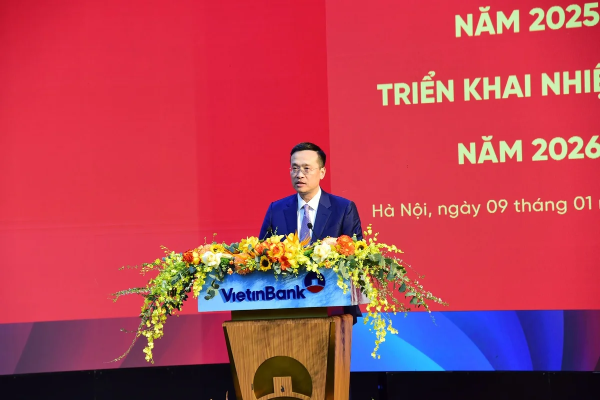 Đồng chí Phạm Quang Dũng - Phó Thống đốc NHNN phát biểu tại Hội nghị - Ảnh: XN