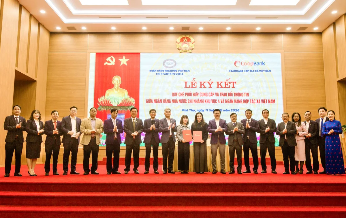 Lễ ký kết Quy chế phối hợp giữa NHNN Khu vực 4 và Co-opBank