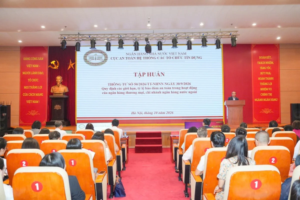 Ngân hàng Nhà nước Việt Nam tổ chức Hội nghị tập huấn Thông tư về các giới hạn, tỷ lệ bảo đảm an toàn trong hoạt động ngân hàng