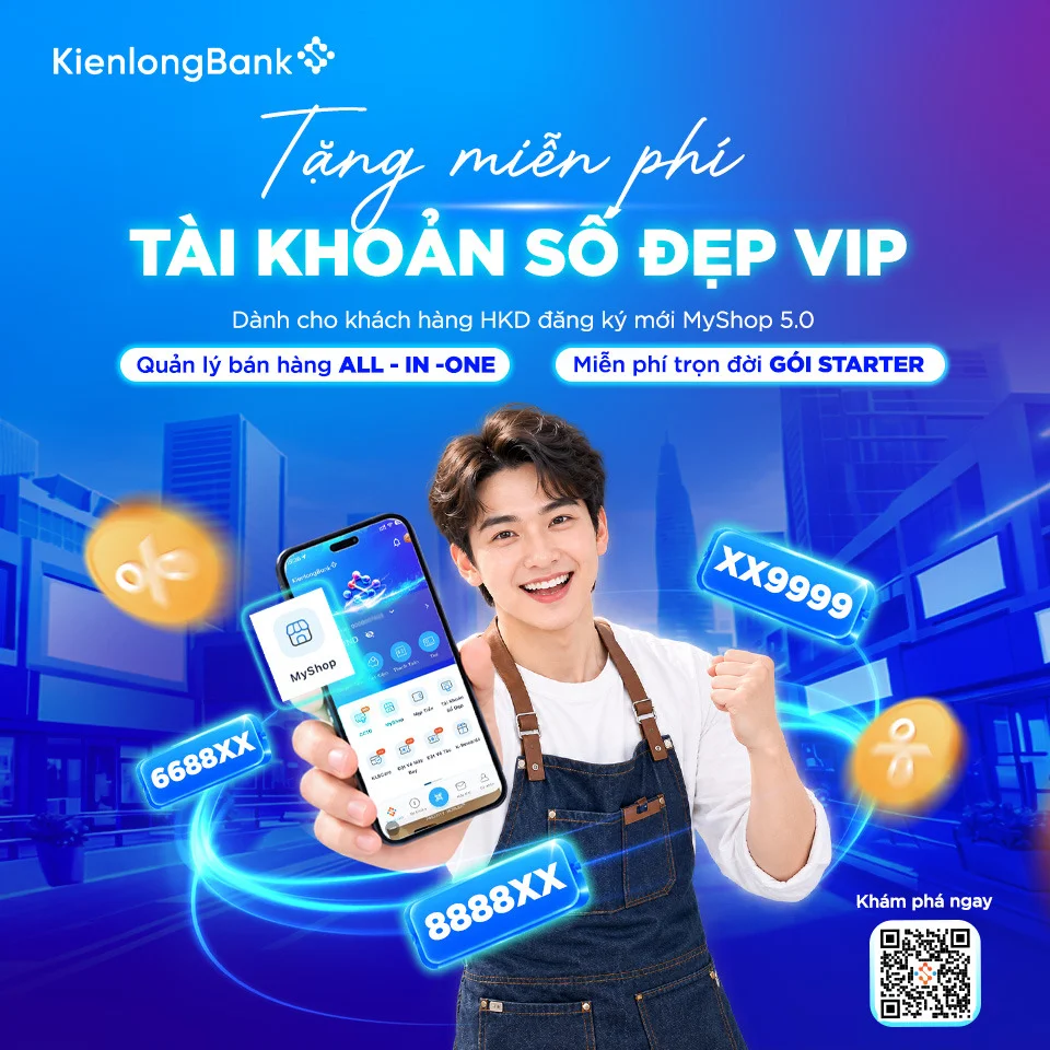 Tặng miễn phí tài khoản số đẹp VIP khi đăng ký MyShop 5.0