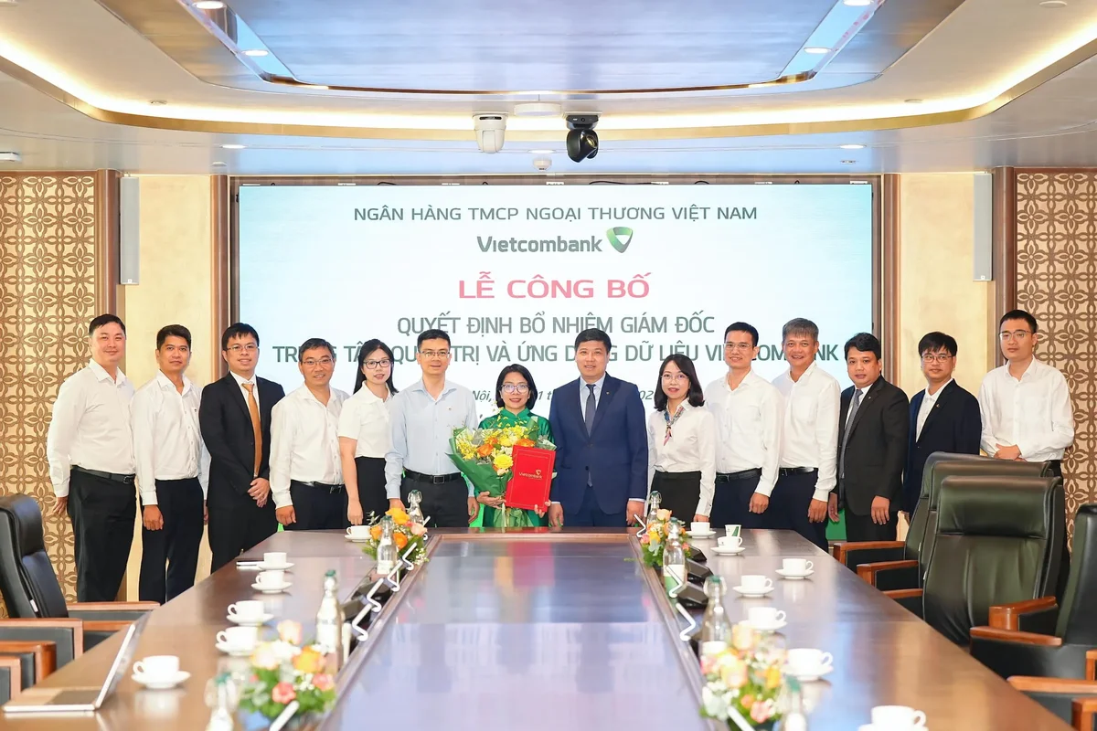 Vietcombank công bố quyết định bổ nhiệm Giám đốc Trung tâm quản trị và ứng dụng dữ liệu