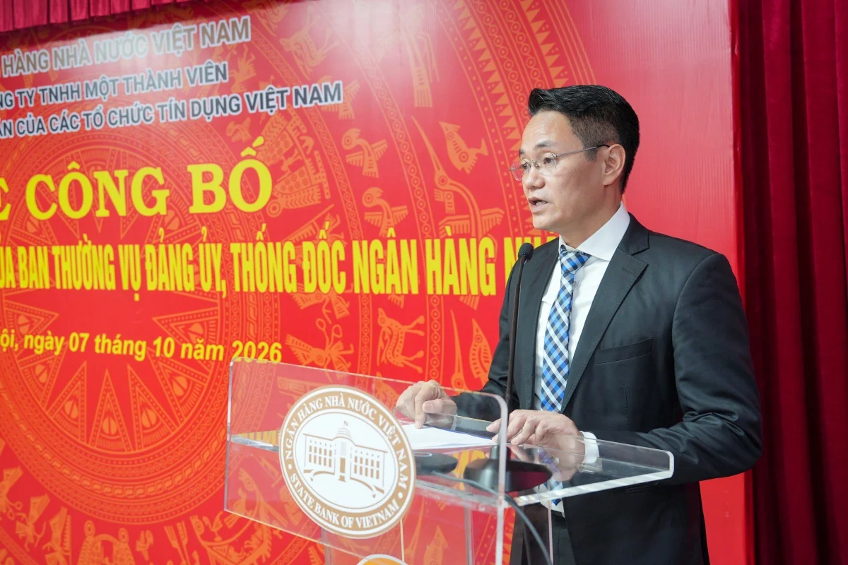 Ông An Việt Anh – Tân Phó Tổng Giám đốc VAMC phát biểu nhận nhiệm vụ