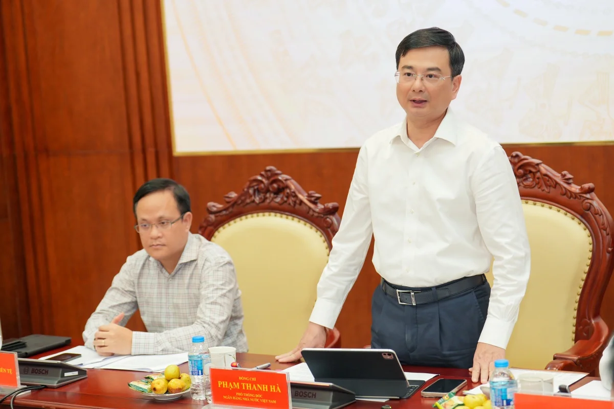 Phó Thống đốc NHNN Phạm Thanh Hà phát biểu tại Họp báo
