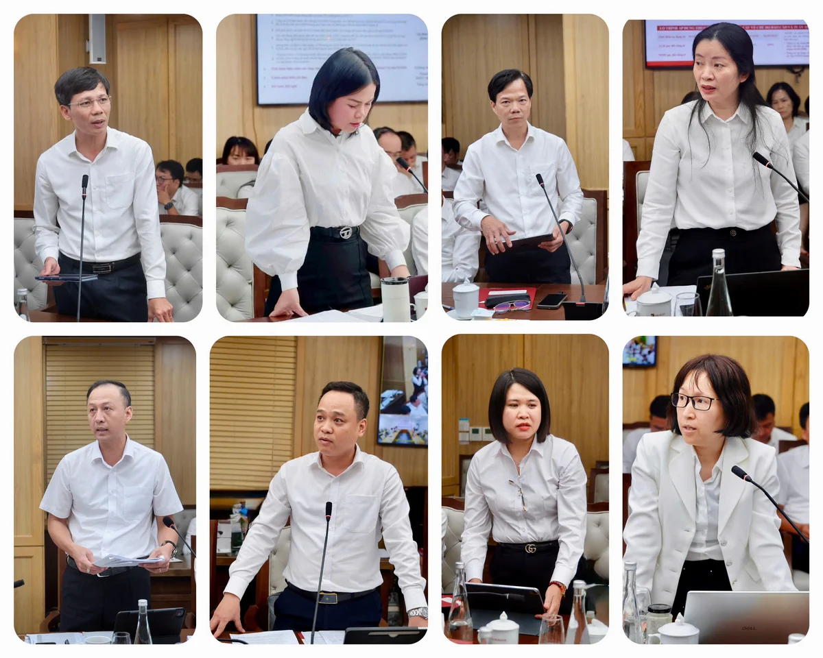 Đại diện một số Ban chuyên môn, Trung tâm báo cáo tại Hội nghị