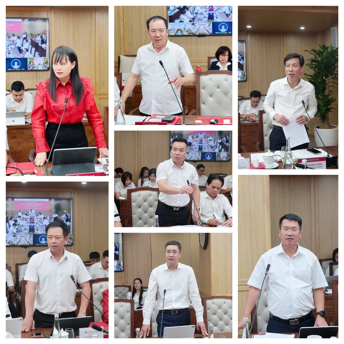 Các đồng chí Thành viên Ban Điều hành, Trưởng Ban kiểm soát, Kế toán trưởng thảo luận tại Hội nghị