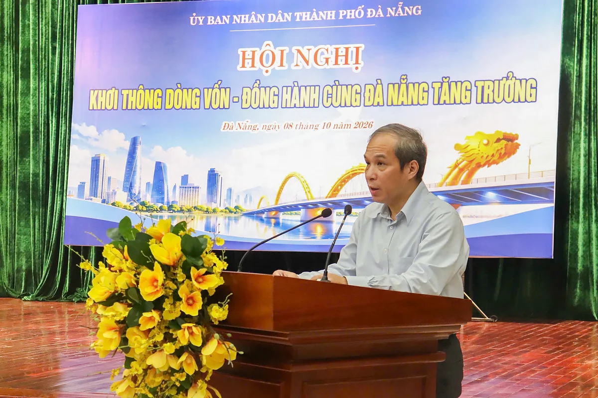Phó Thống đốc Thường trực Đoàn Thái Sơn phát biểu chỉ đạo Hội nghị