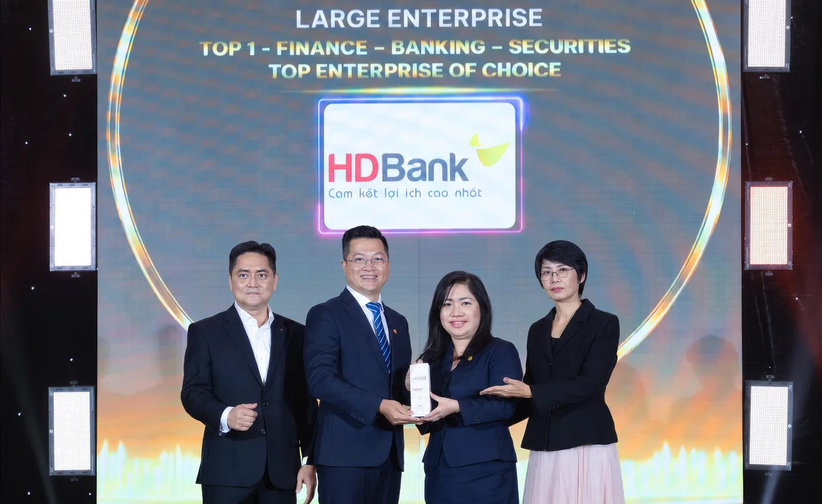 HDBank 5 năm liên tiếp dẫn đầu Top Doanh nghiệp được yêu thích ngành Tài chính - Ngân hàng - Chứng khoán