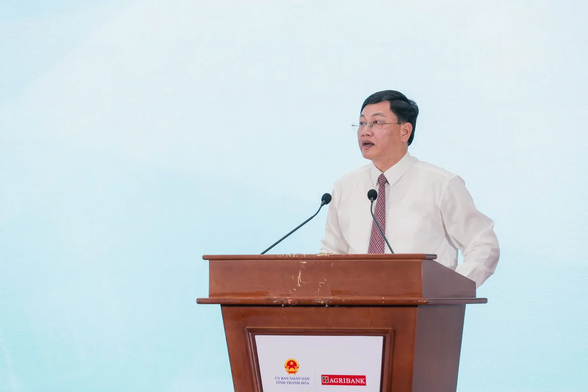 Đồng chí Mai Xuân Liêm - Ủy viên Ban Thường vụ Tỉnh ủy, Phó Chủ tịch thường trực UBND tỉnh Thanh Hóa phát biểu