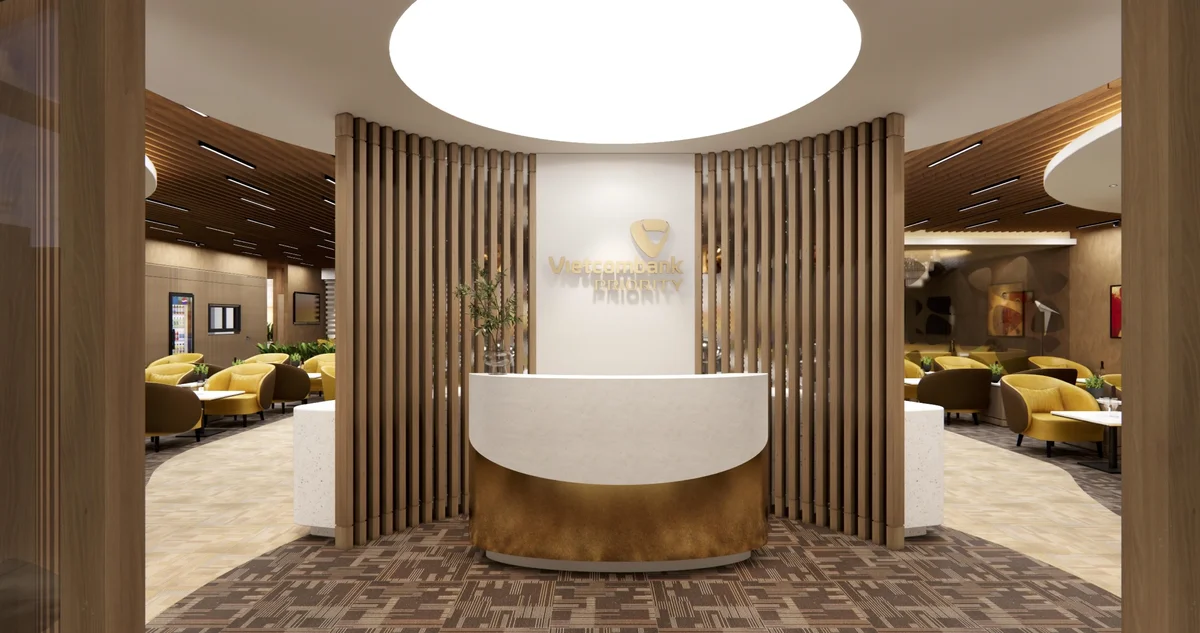 Phòng chờ ưu tiên của Vietcombank tại các sân bay luôn nhận được sự đánh giá cao của khách hàng