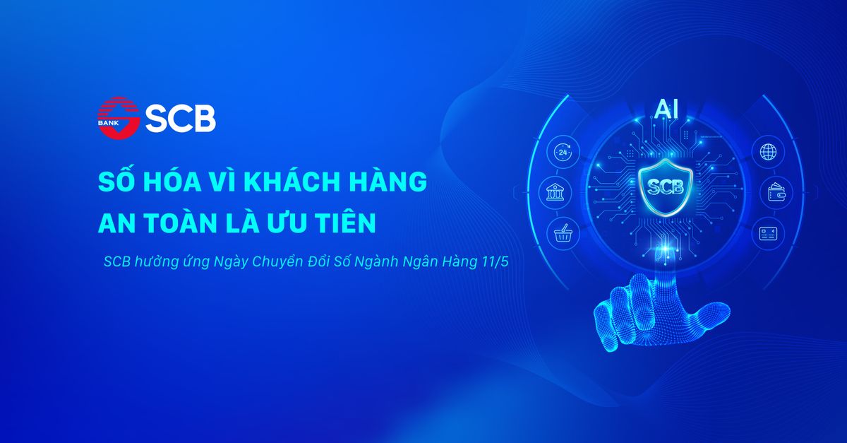 SCB tích cực hưởng ứng ngày chuyển đổi số ngành ngân hàng 11/5
