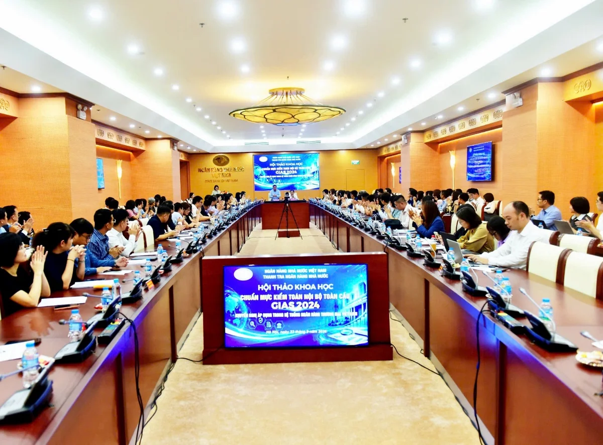 Hội thảo khoa học “Chuẩn mực Kiểm toán nội bộ toàn cầu (GIAS) - Khuyến nghị áp dụng trong hệ thống ngân hàng thương mại Việt Nam”