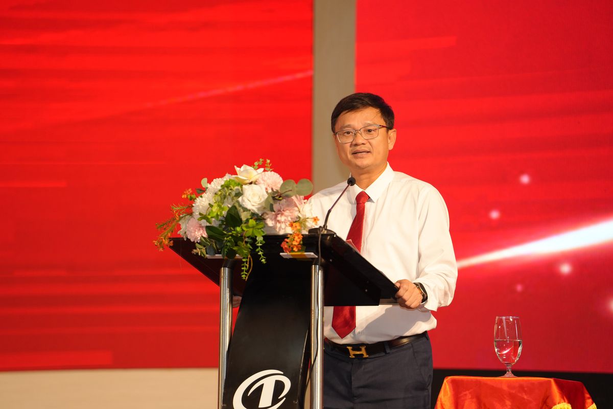 Ông Nguyễn Thuần Phong - Giám đốc Agribank Chi nhánh Thanh Hóa phát biểu tại Hội nghị