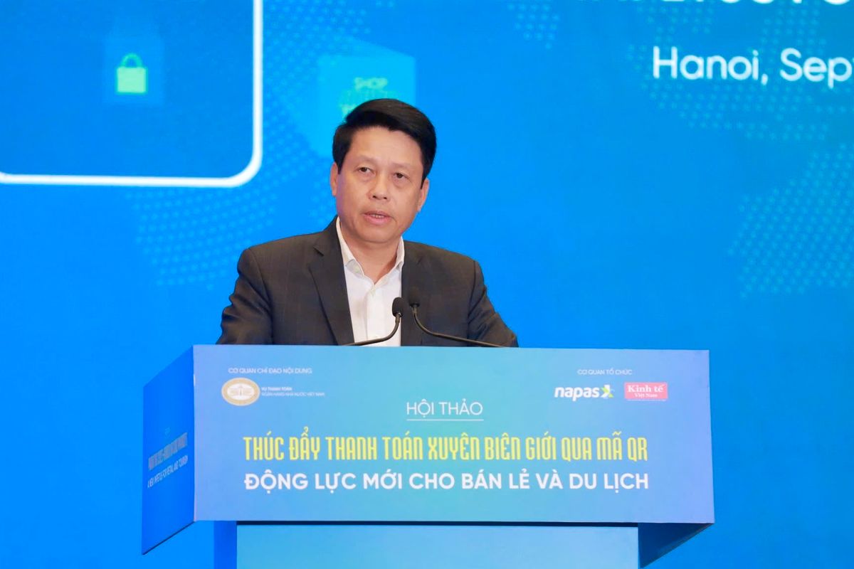 Phó Thống đốc Phạm Tiến Dũng phát biểu tại Hội thảo