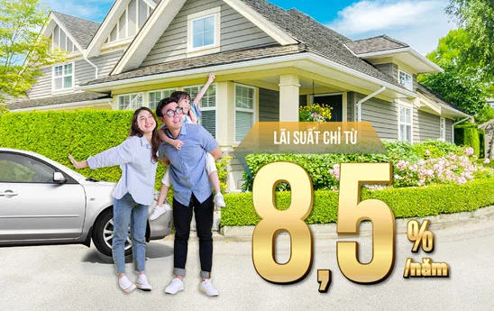 BAOVIET Bank cho cá nhân có tài sản bảo đảm vay ưu đãi lãi suất từ 8,5%