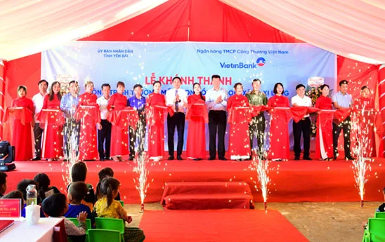 VietinBank bàn giao Trường Mầm non Hồng Ngọc tại vùng cao Yên Bái