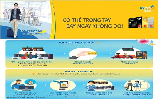 PVcomBank thông báo tạm ngừng dịch vụ Fast Check-in và Fast Track