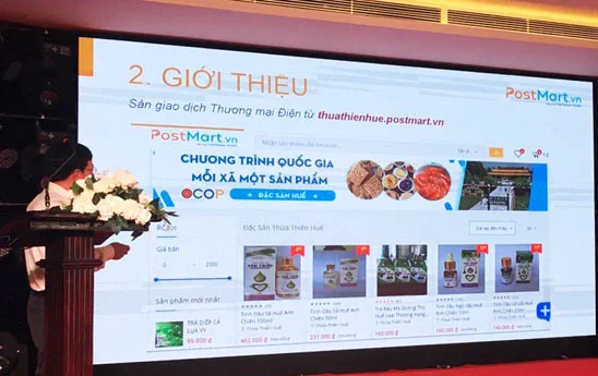 Bưu điện tỉnh Thừa Thiên Huế hỗ trợ nông dân đưa sản phẩm lên sàn Postmart.vn