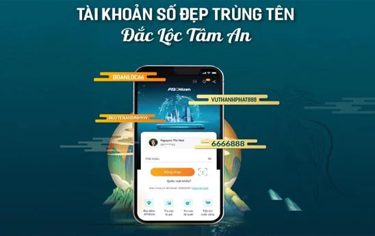 Mở tài khoản bằng ký tự riêng