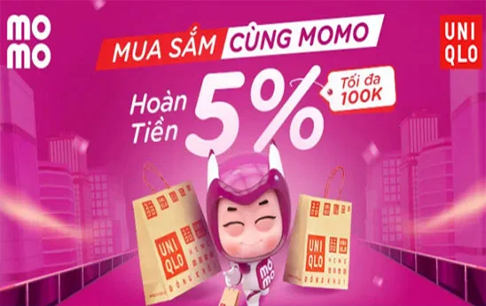 Mua sắm tại Uniqlo, chạm MoMo hoàn liền 5% tối đa 100.000 đồng