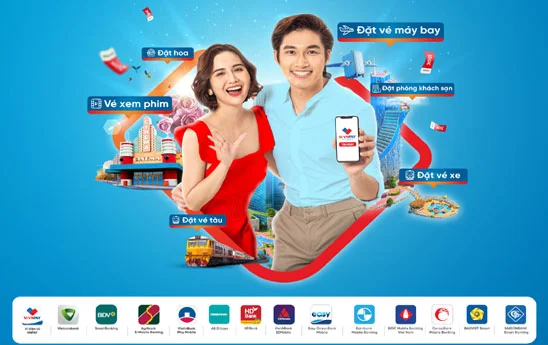 Nhiều ứng dụng ngân hàng tung combo ưu đãi đặt vé máy bay, khách sạn, tàu, xe giảm 50%