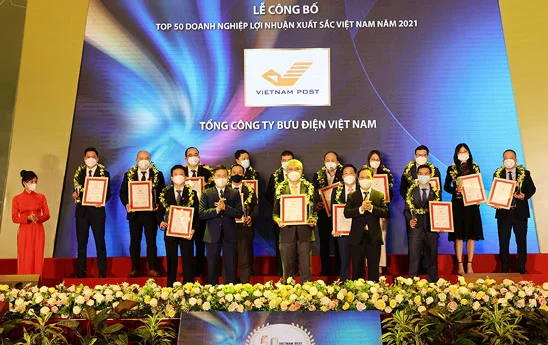 Vietnam Post Top 50 doanh nghiệp lợi nhuận xuất sắc Việt Nam 2021