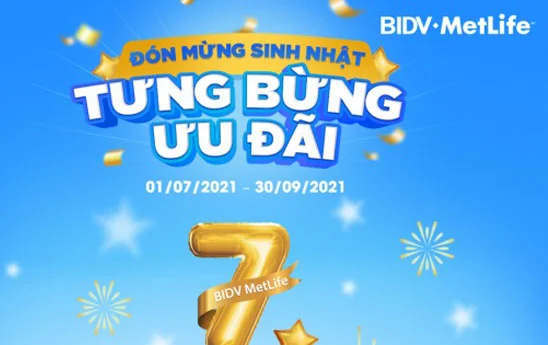 Đón mừng sinh nhật - Tưng bừng ưu đãi với BIDV MetLife