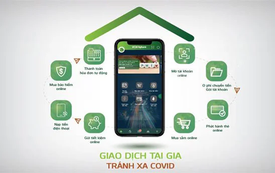 Giao dịch an toàn tại nhà với các dịch vụ trực tuyến của Vietcombank