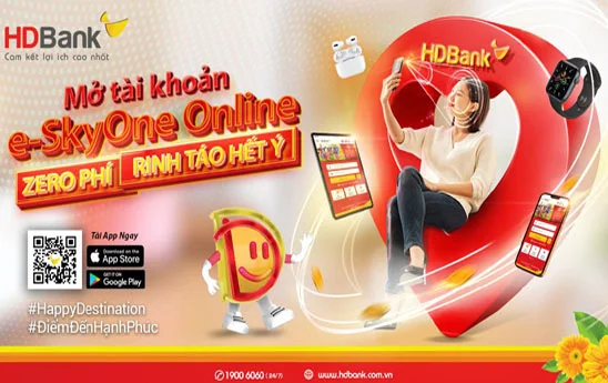 HDBank ưu đãi khách hàng mở tài khoản thanh toán trực tuyến bằng eKYC
