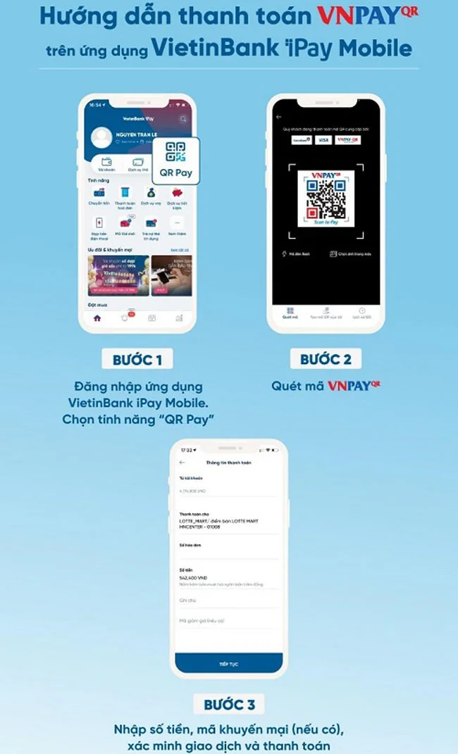 Khuyen mai khach hang quet ma VNPAY QR tren VietinBank iPay Mobile 2